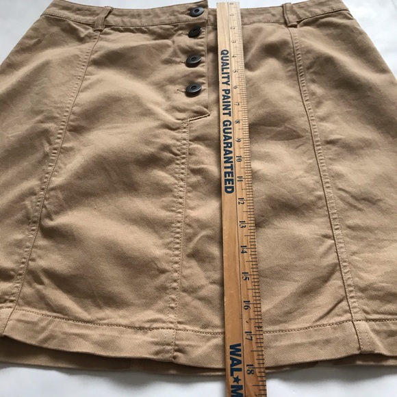 Banana Republic Factory Tan Cotton Blend Mini Skirt Size 8 - Picture 6 of 9